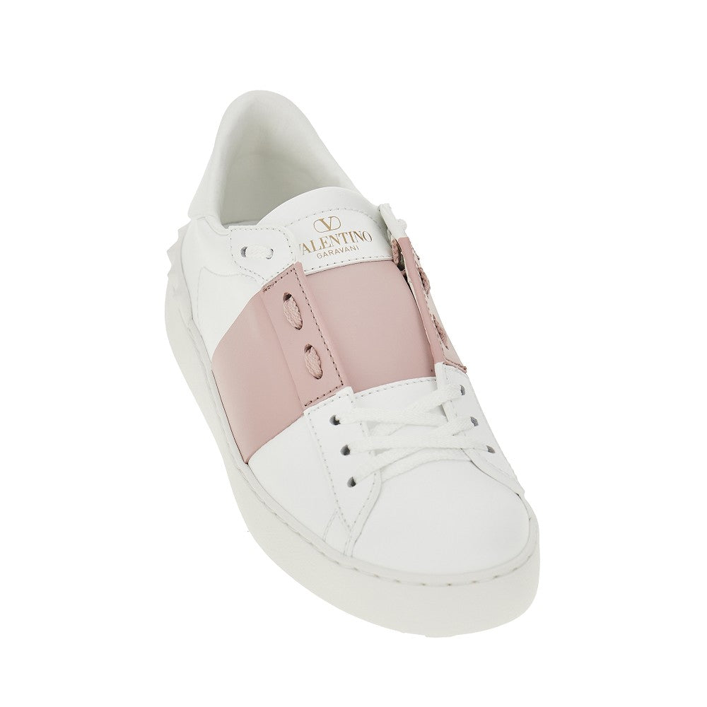 Valentino Garavani Sneakers 'Open' in pelle, view 2