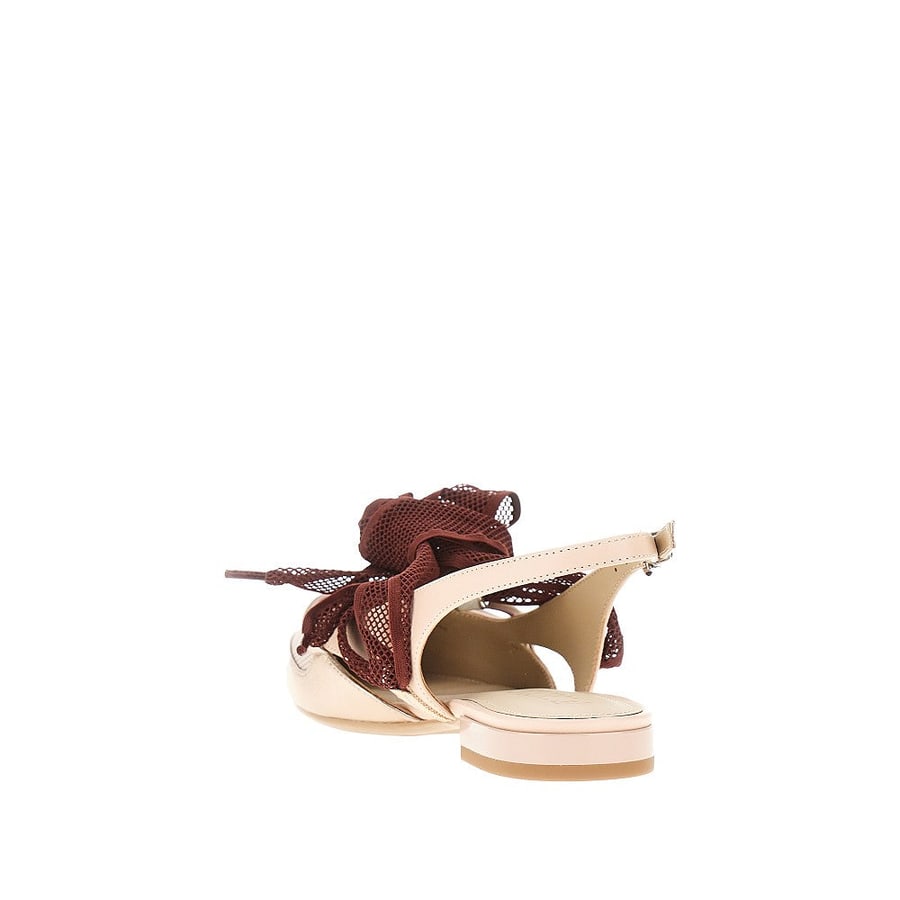 Pinko Slingback in pelle e mesh, view 3