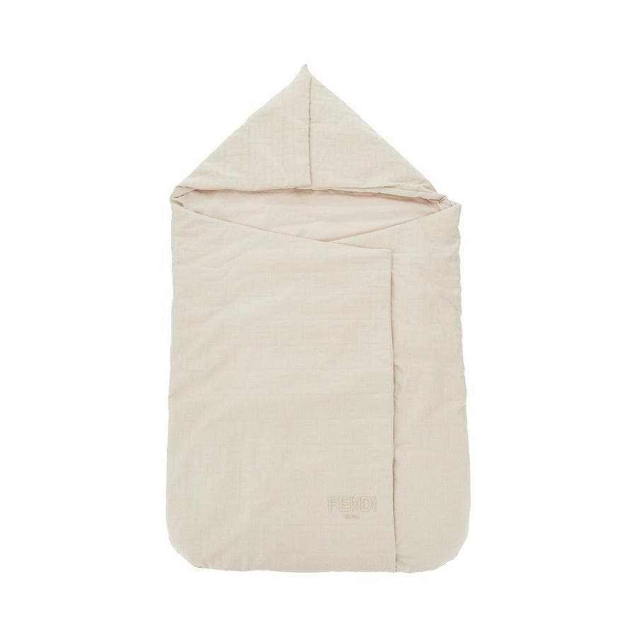 Fendi Sacco nanna in cotone con logo ricamato