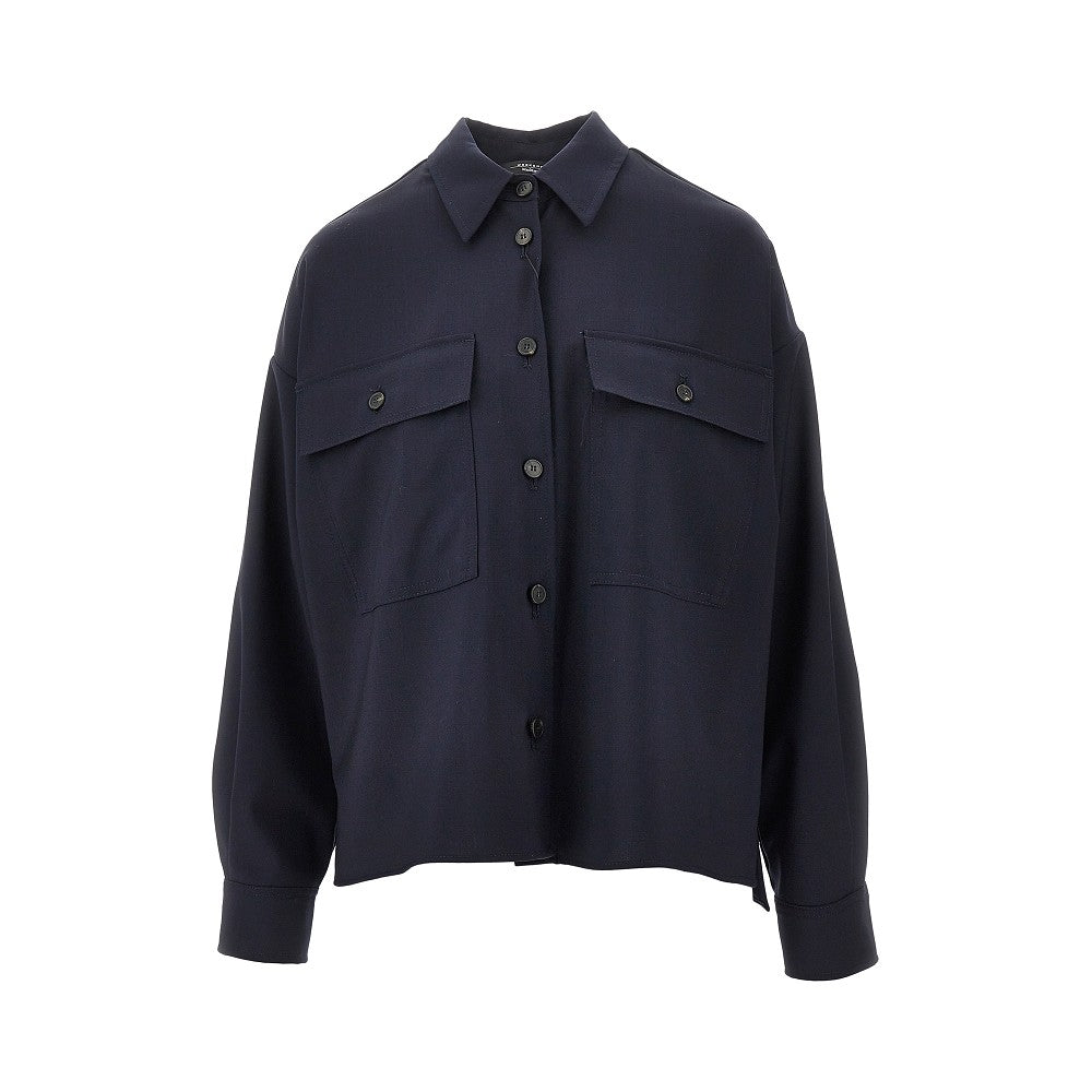 Weekend Max Mara Overshirt in tela di lana