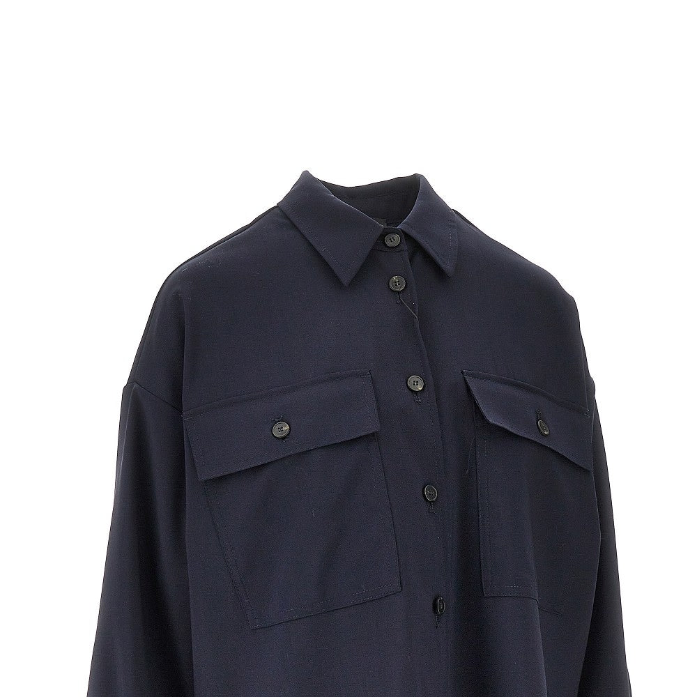 Weekend Max Mara Overshirt in tela di lana, view 2