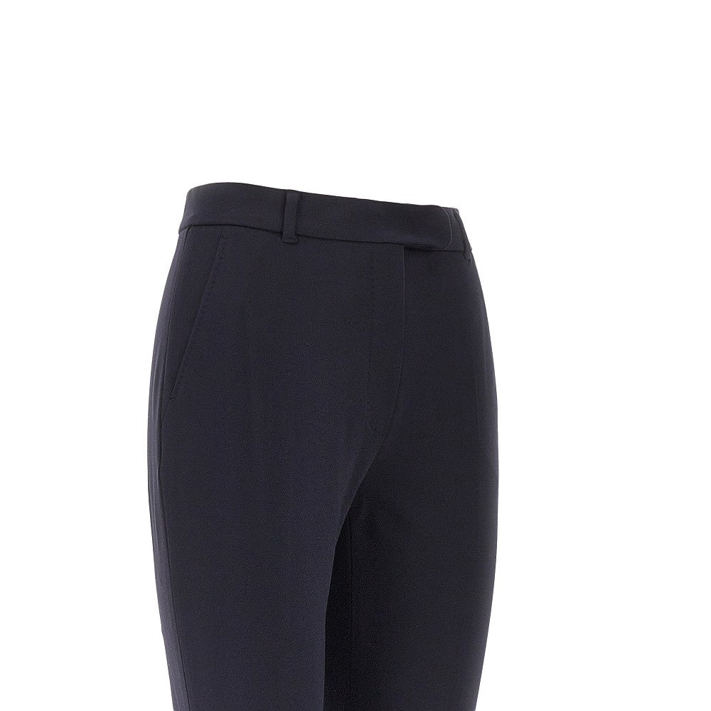 Max Mara Studio Pantalone a sigaretta in jersey stretch, view 2