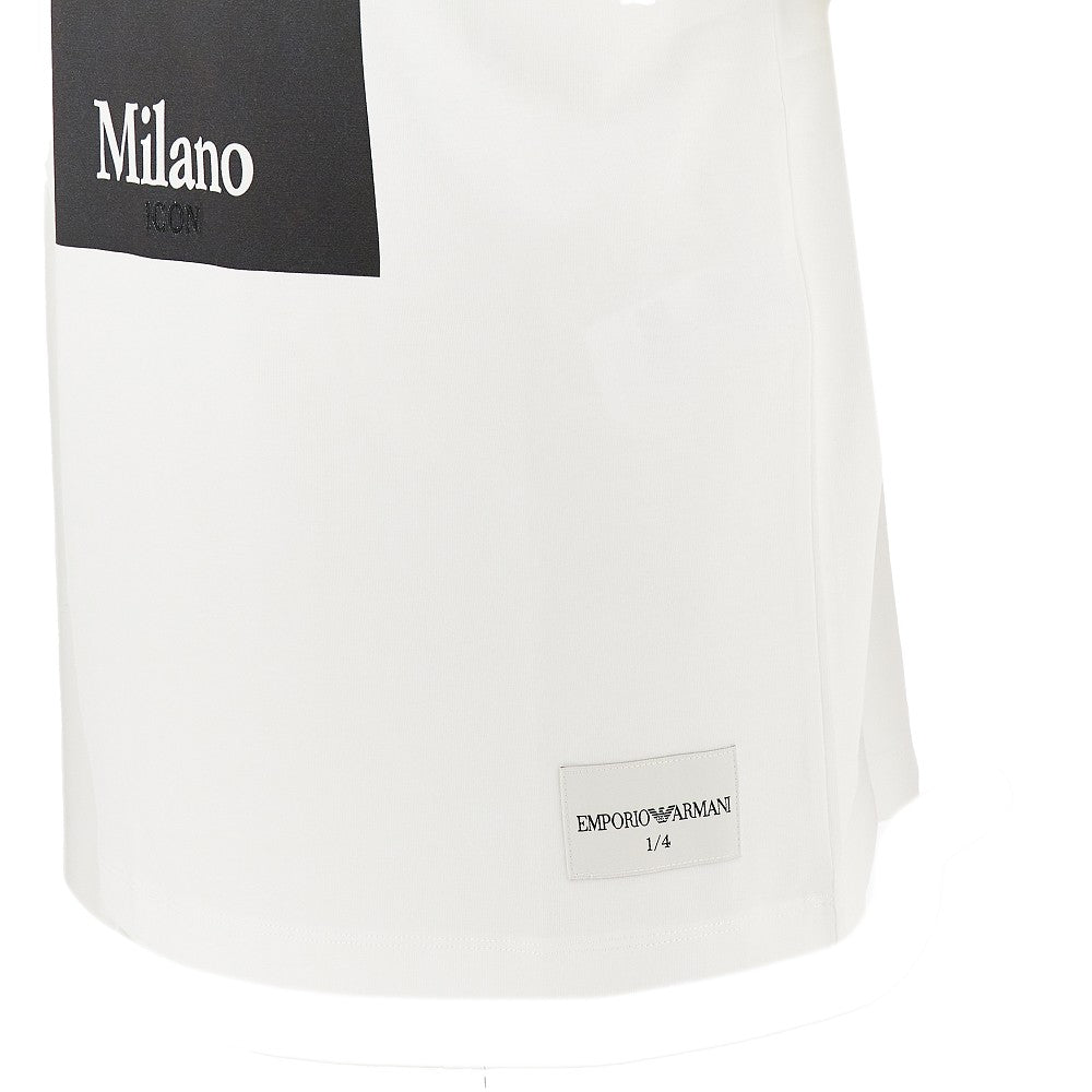 Emporio Armani T-shirt con stampa fotografica ICON, view 2