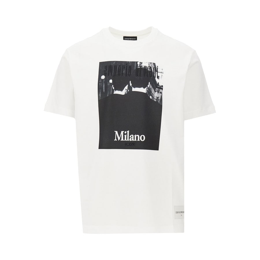 Emporio Armani T-shirt con stampa fotografica ICON