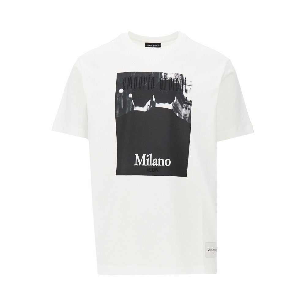 Emporio Armani T-shirt con stampa fotografica ICON