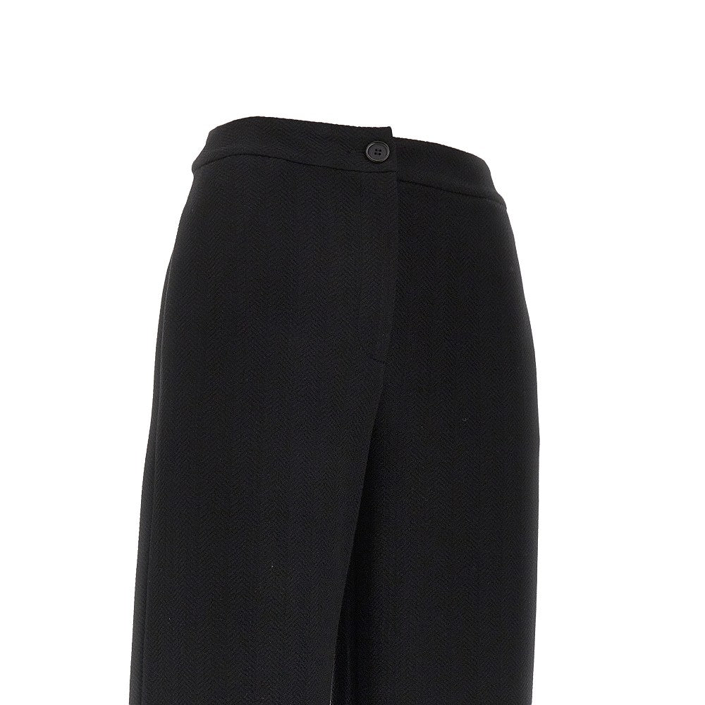 Emporio Armani Pantalone in jersey con trama chevron, view 2