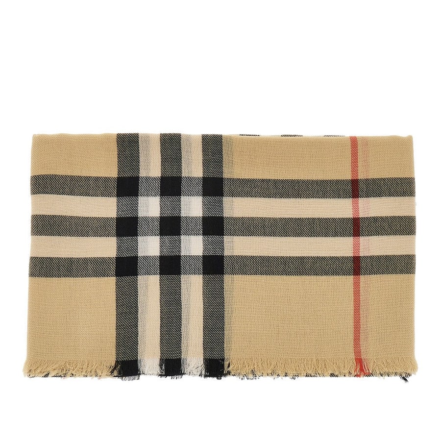 Burberry Sciarpa in lana Check, view 2