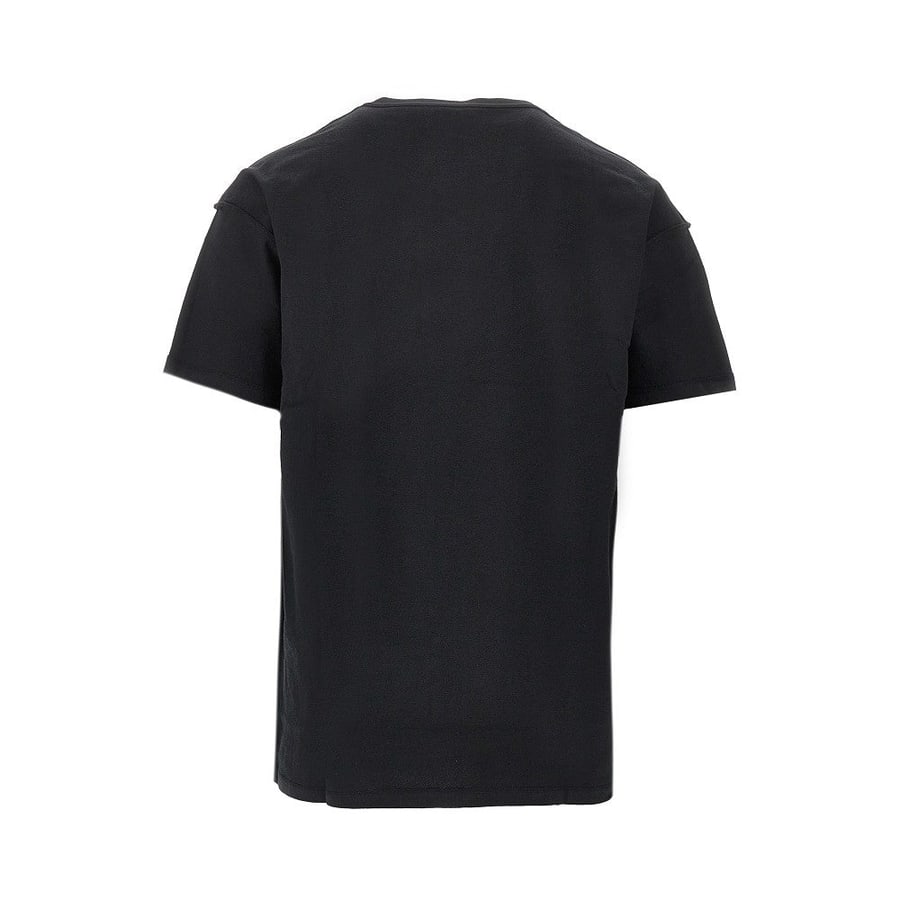PURPLE BRAND T-shirt stampata in jersey rovesciato, view 3