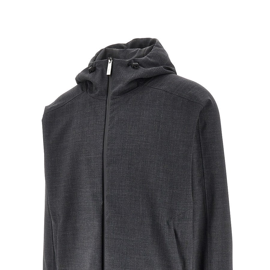 Herno Blouson Laminar in Wool Touch, view 2