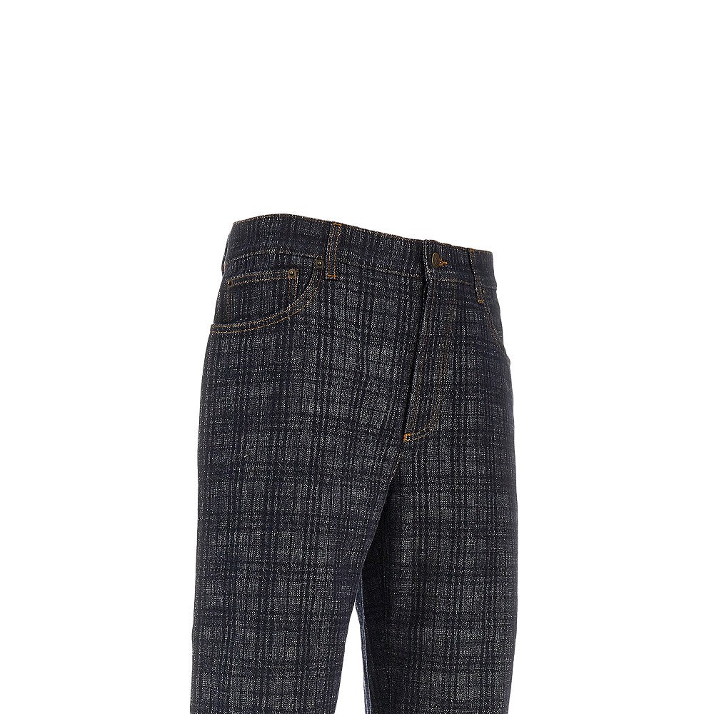 Burberry Jeans Loose Fit in denim Check, view 2