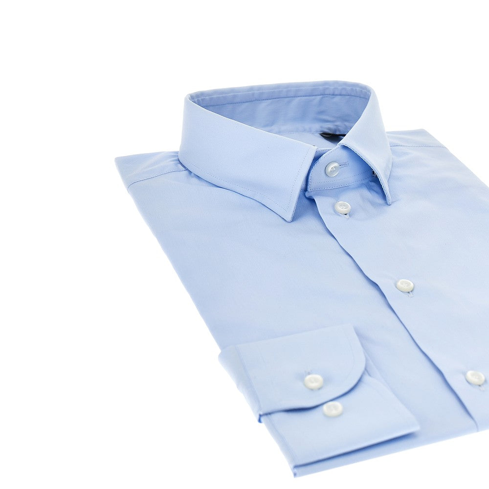 Emporio Armani Camicia in popeline stretch, view 2