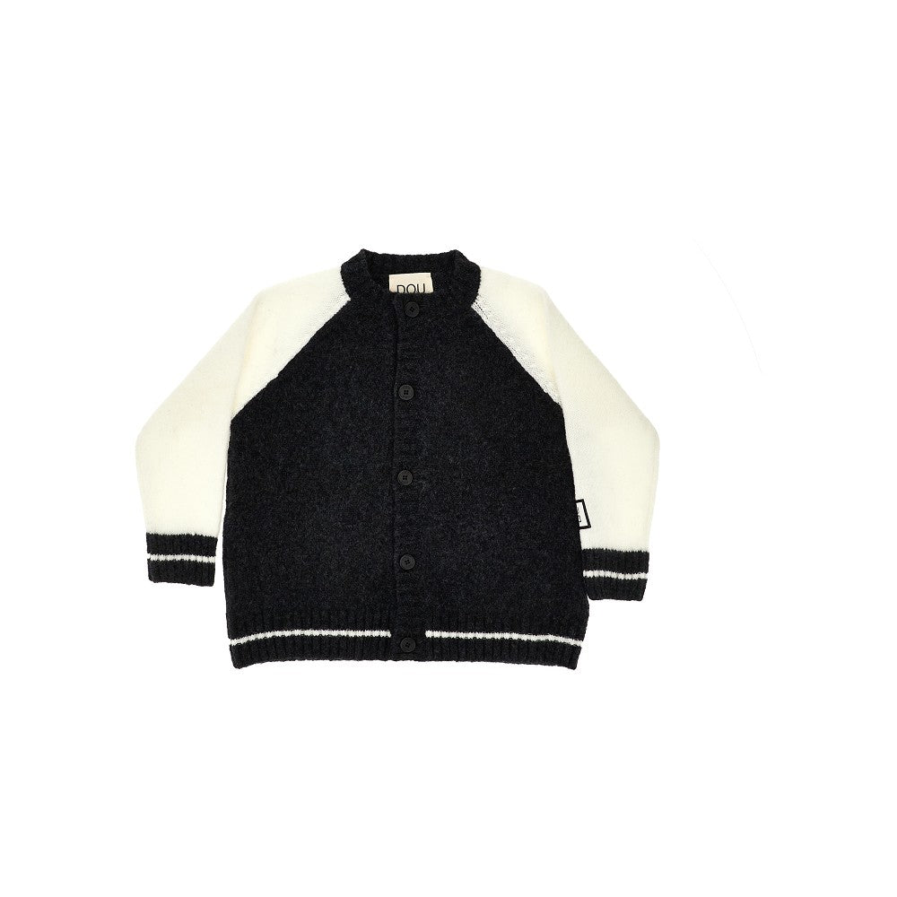 DOUDOU Cardigan in maglia con logo