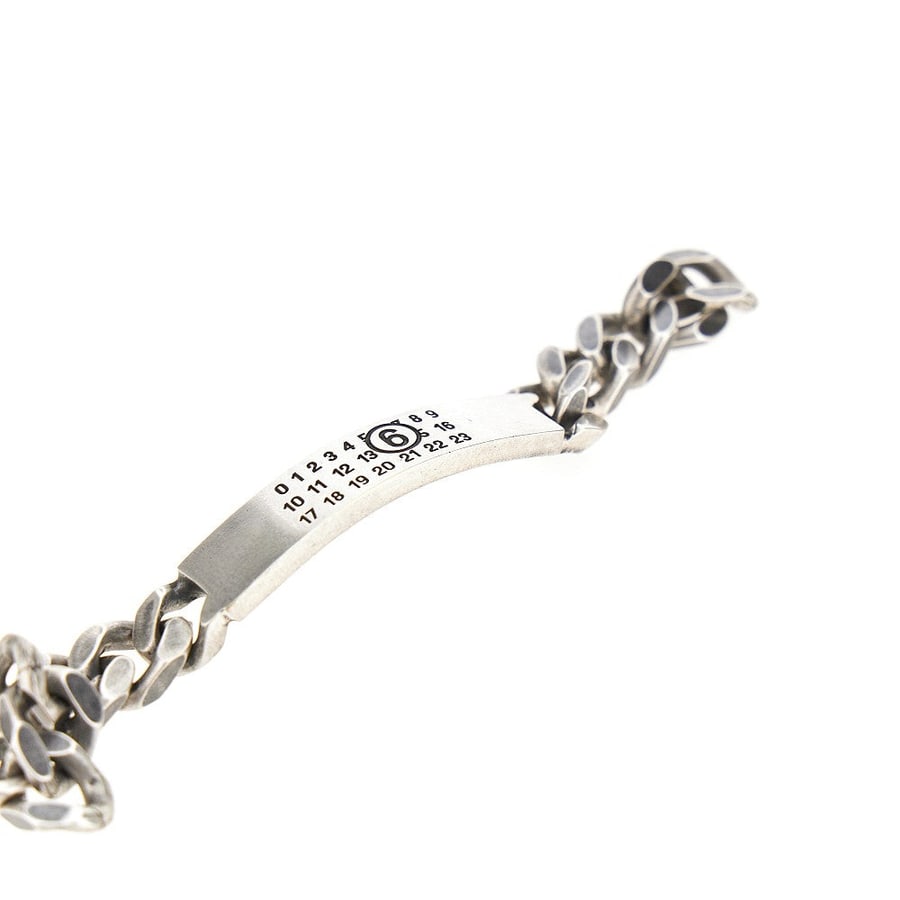 MM6 Bracciale con placchetta logo, view 3