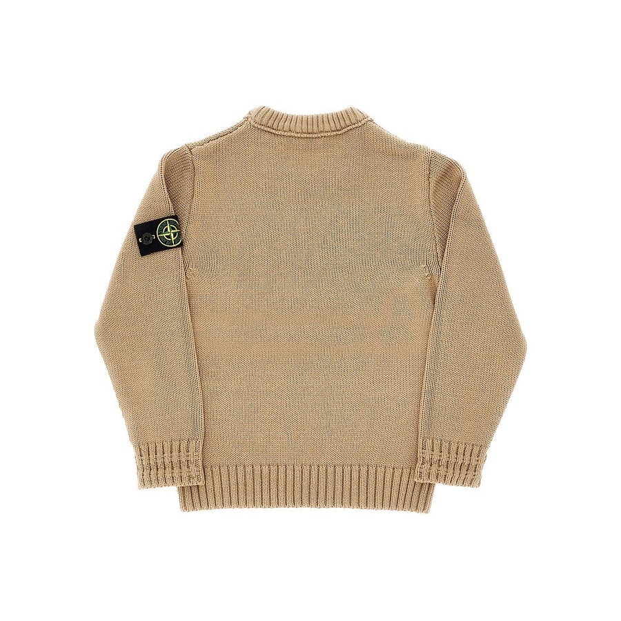 Stone Island Pullover girocollo in cotone, view 2