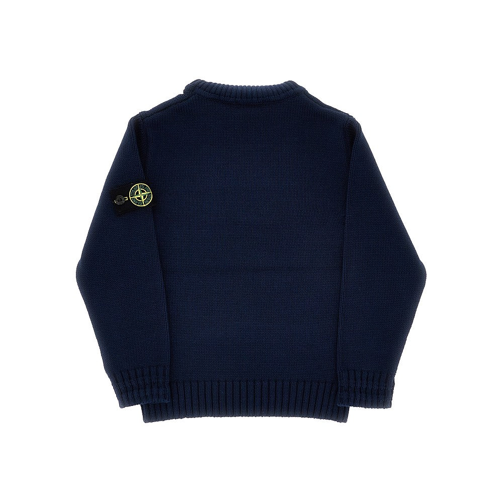 Stone Island Pullover a collo alto in cotone, view 2