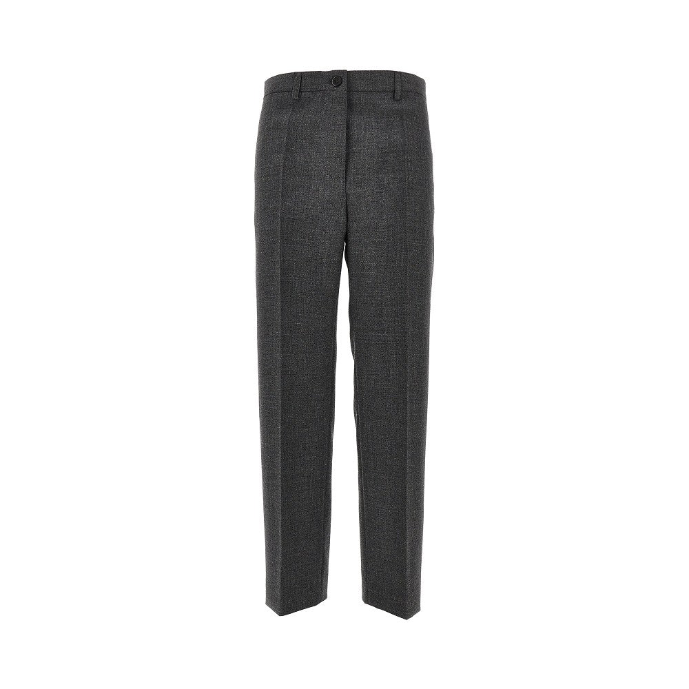Prada Pantalone sartoriale in stuoia di lana