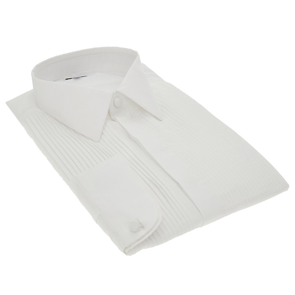 CARUSO Camicia da smoking in cotone, view 2