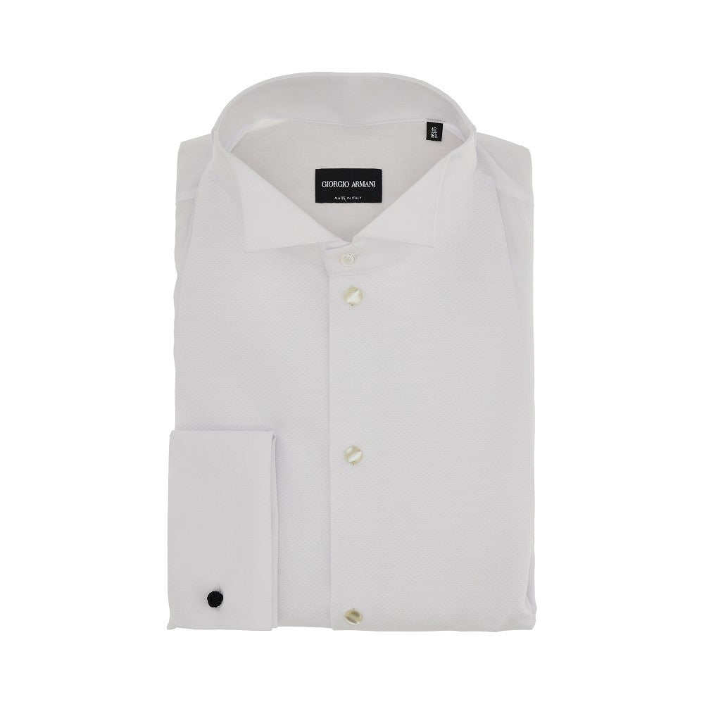 Giorgio Armani Camicia smoking in cotone