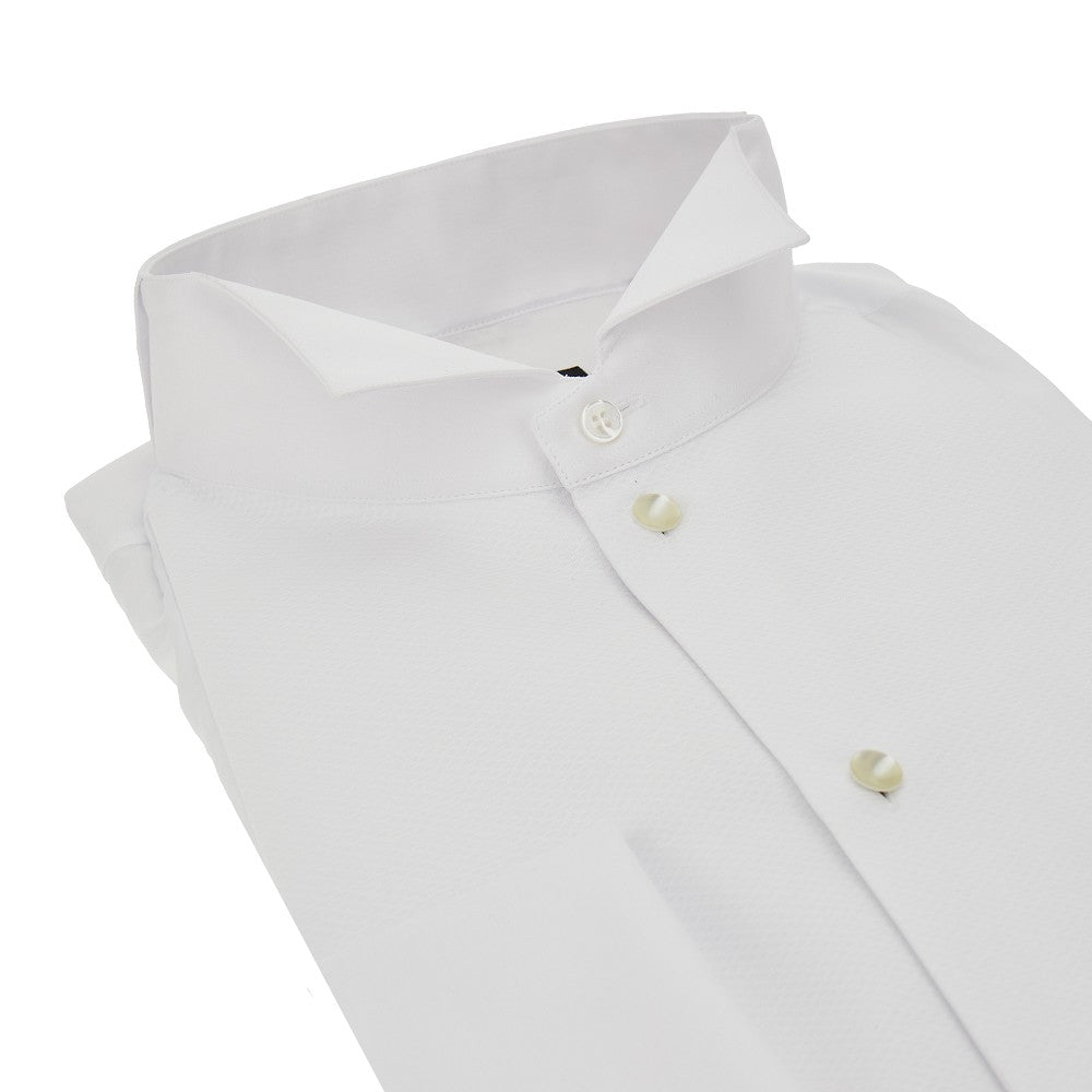 Giorgio Armani Camicia smoking in cotone, view 2