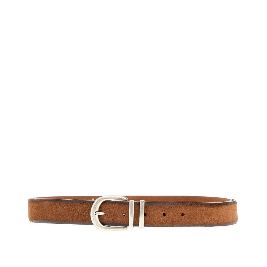GIANNIFRANCO BELTS Cintura in pelle scamosciata effetto vintage