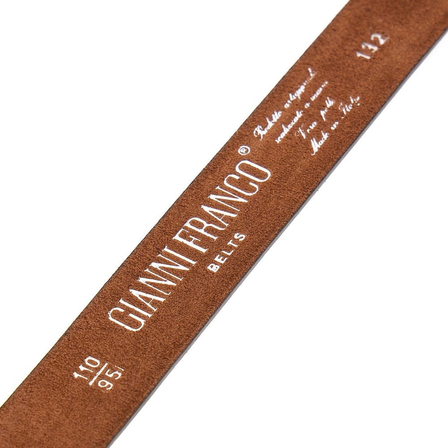 GIANNIFRANCO BELTS Cintura in pelle scamosciata effetto vintage, view 3