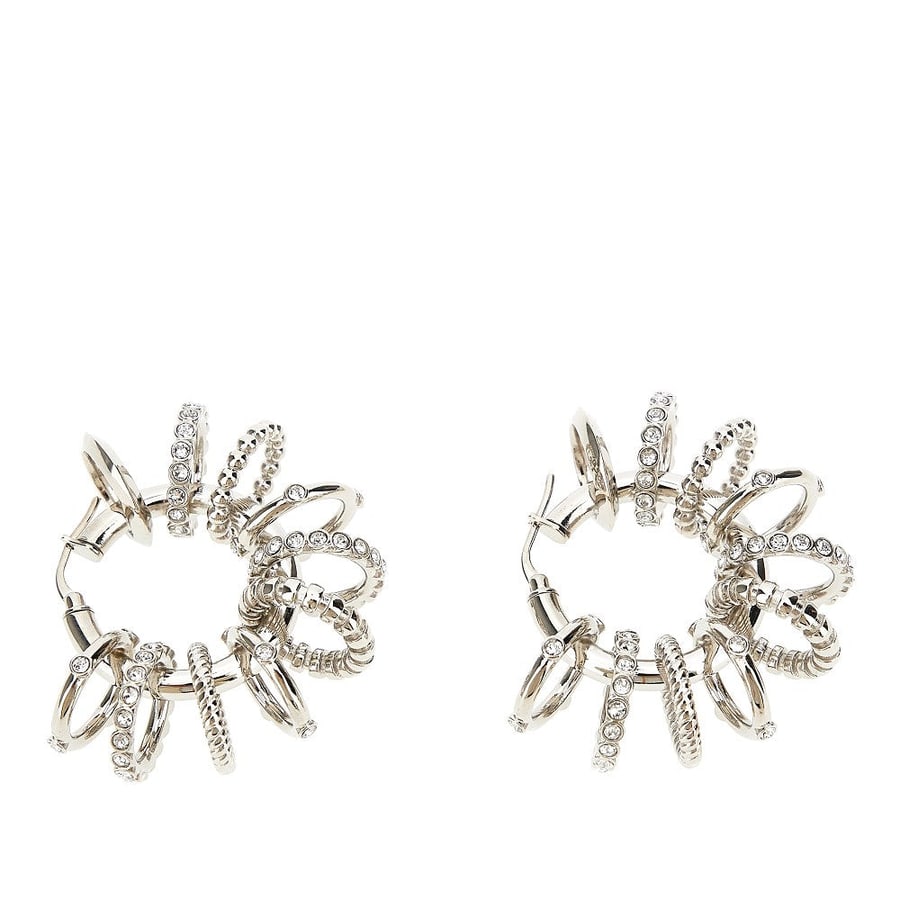 Amina Muaddi Orecchini a cerchio Multi Ring, view 2