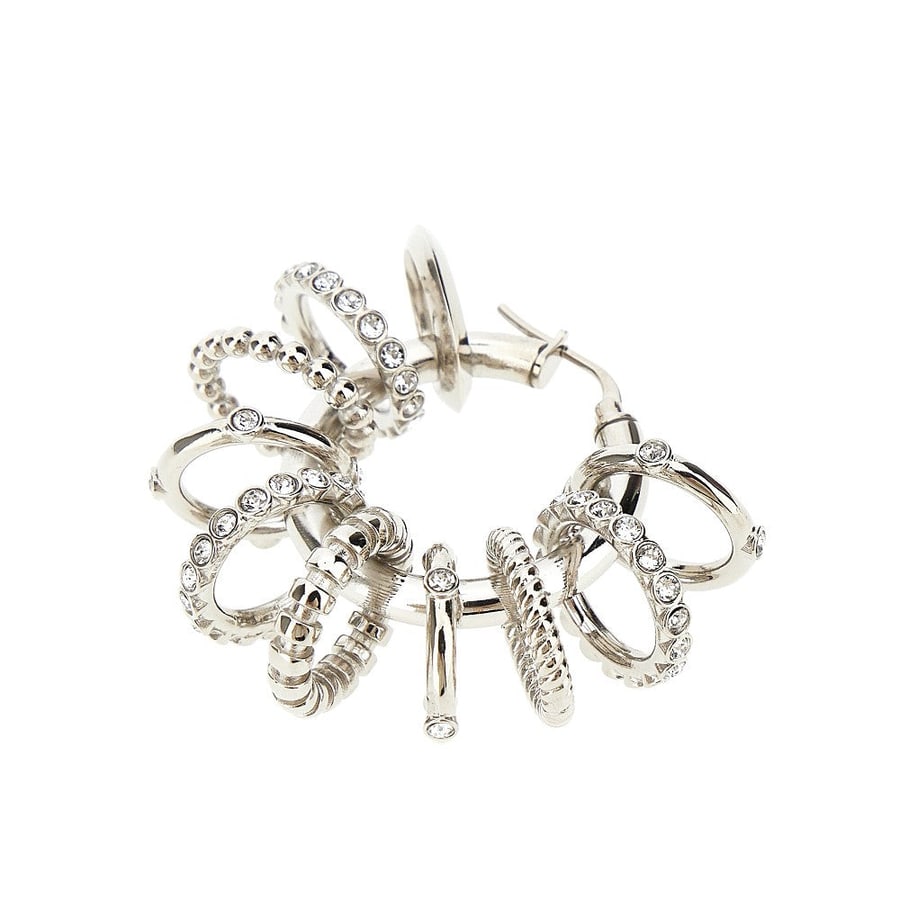 Amina Muaddi Orecchini a cerchio Multi Ring, view 3