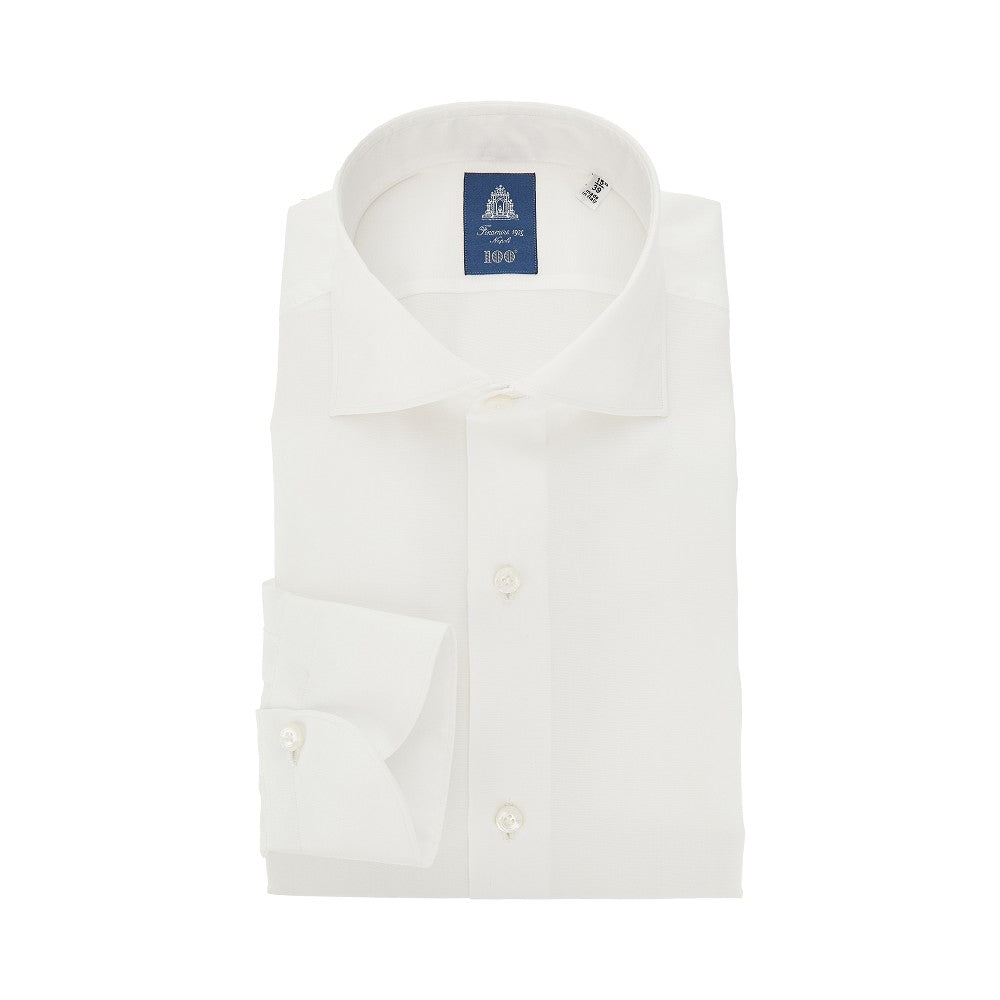 FINAMORE Camicia in popeline di cotone 170 a due