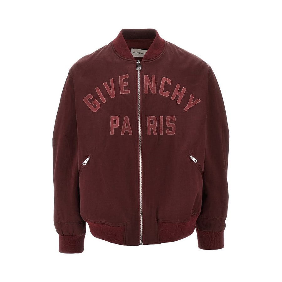 Givenchy Bomber in satin con patch 'Givenchy Paris'