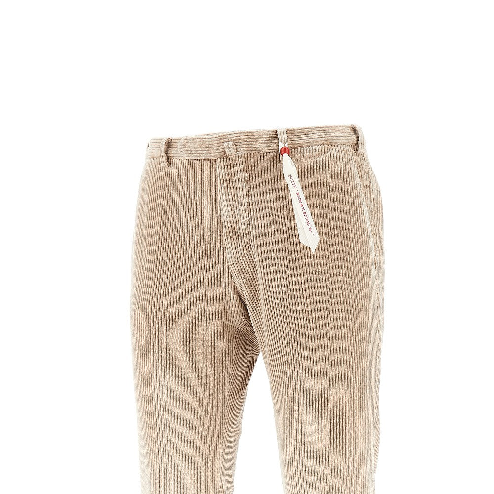 SANTANIELLO Pantalone 'Evoluto' in velluto a coste, view 2