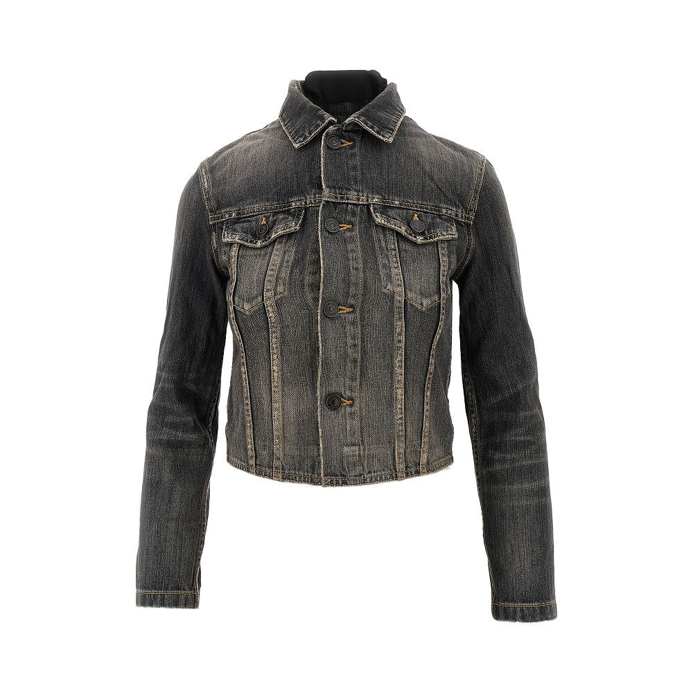 Balenciaga Giacca in denim con lacci sul retro