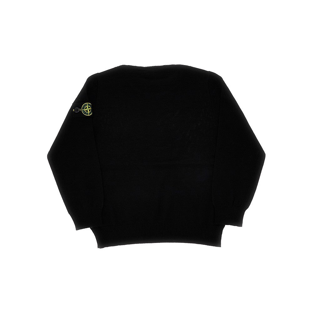 Stone Island Pullover a collo alto in lana, view 2
