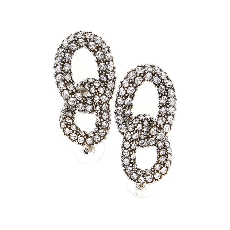 Isabel Marant Orecchini 'Funky ring' con strass