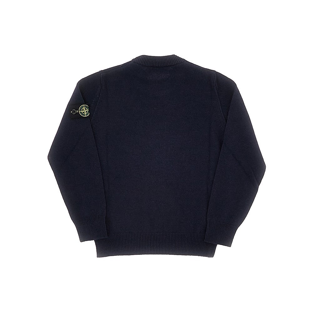 Stone Island Pullover girocollo in misto lana, view 2