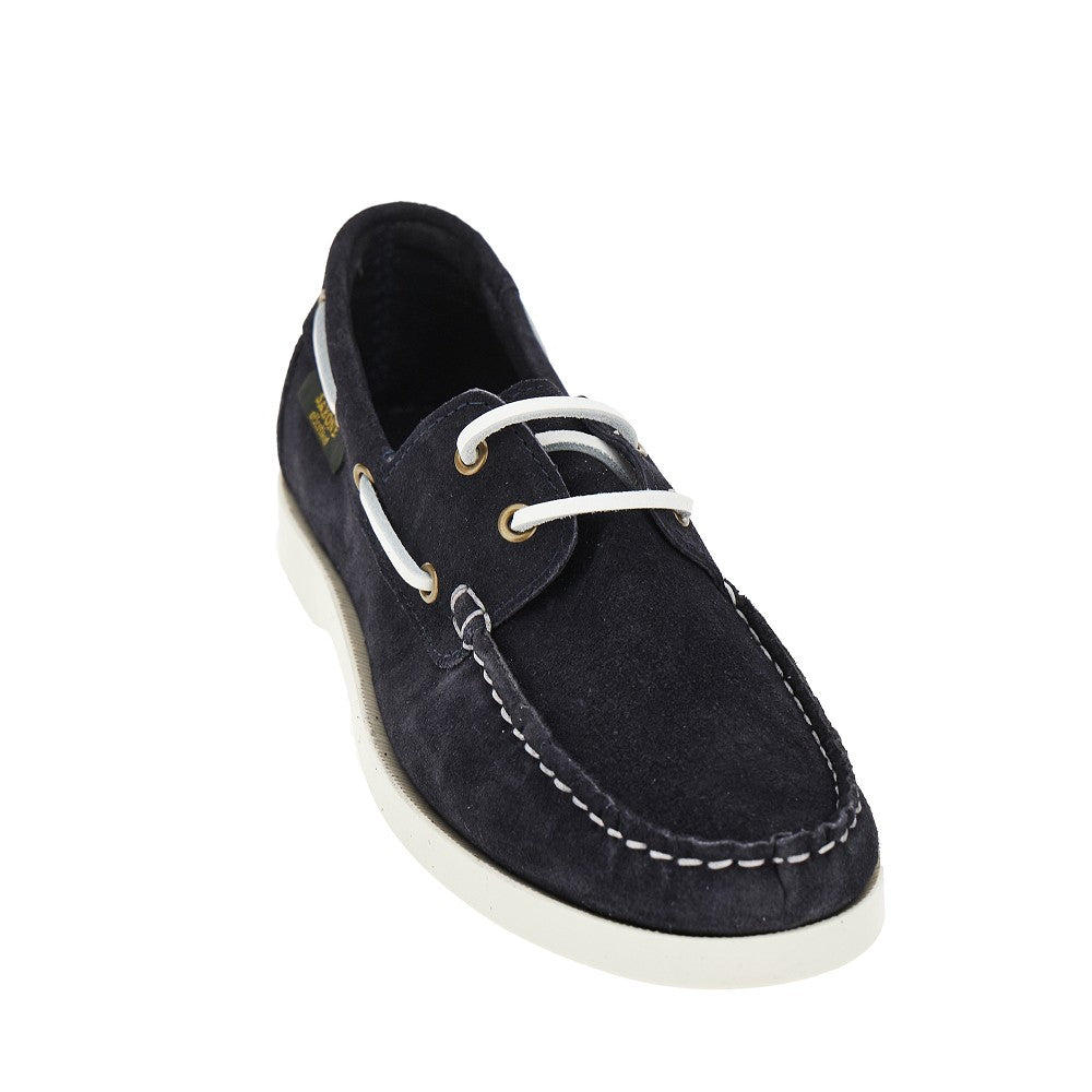 SAXONE Mocassini da barca 'Islay' in suede, view 2