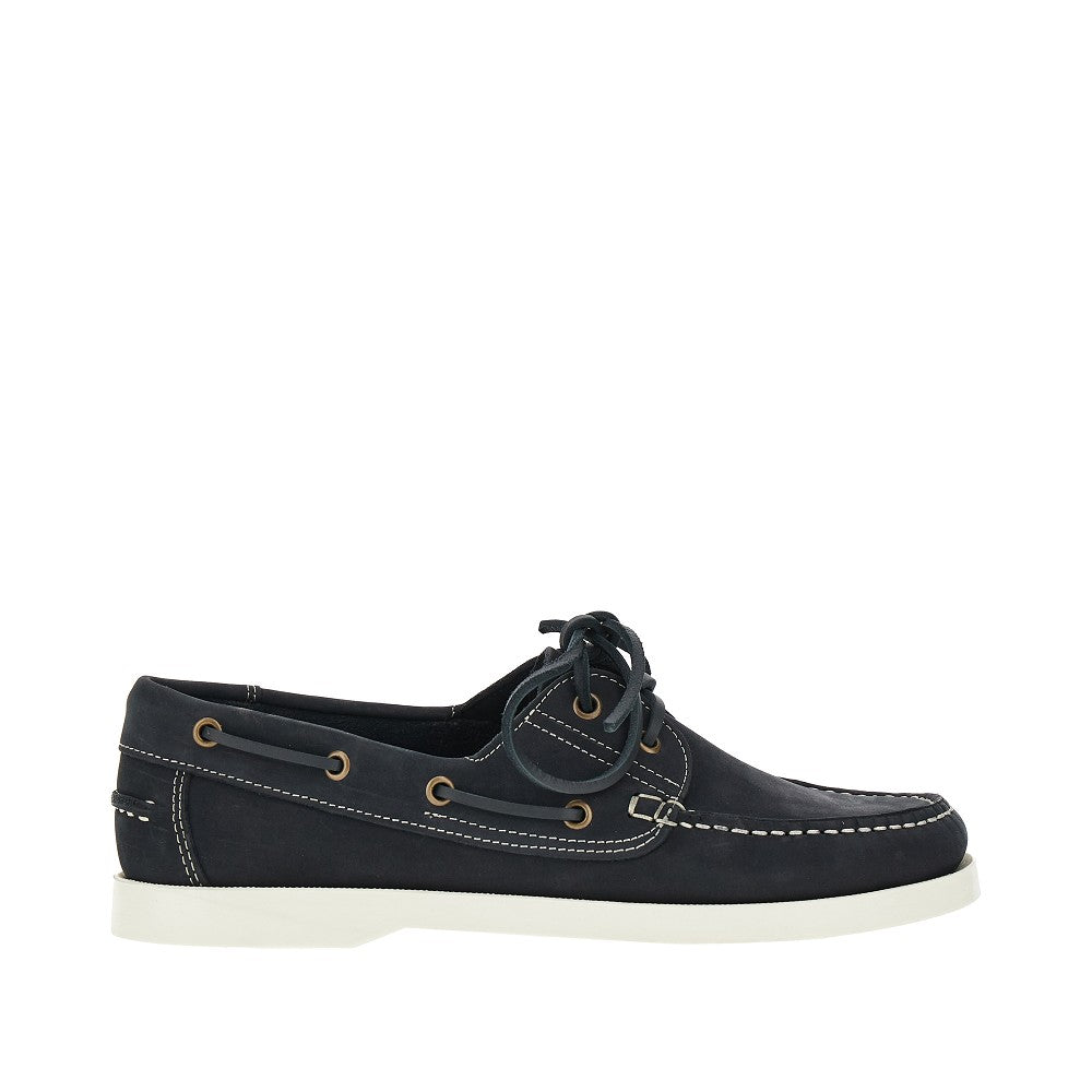 SAXONE Mocassini da barca 'Skye' in pelle Nubuck