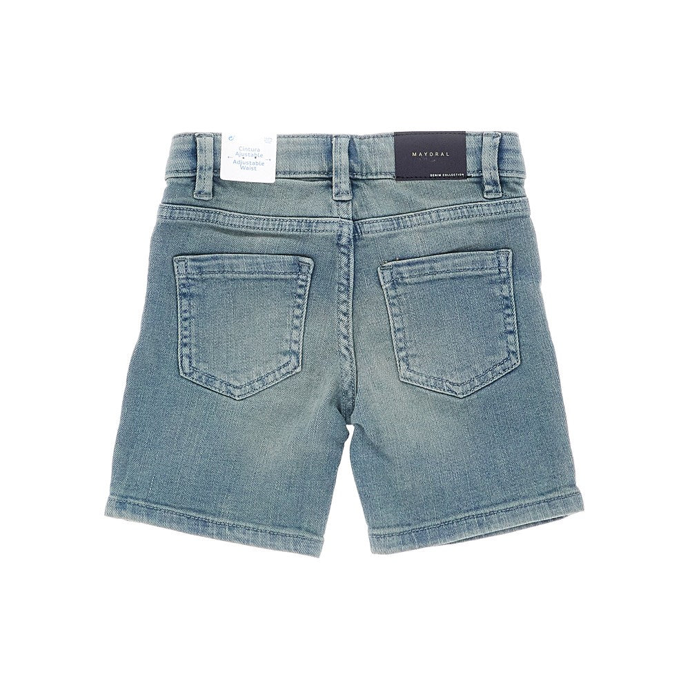 MAYORAL Bermuda in denim elasticizzato, view 2