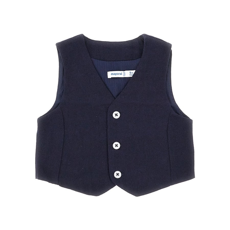 MAYORAL Gilet in misto lino e cotone