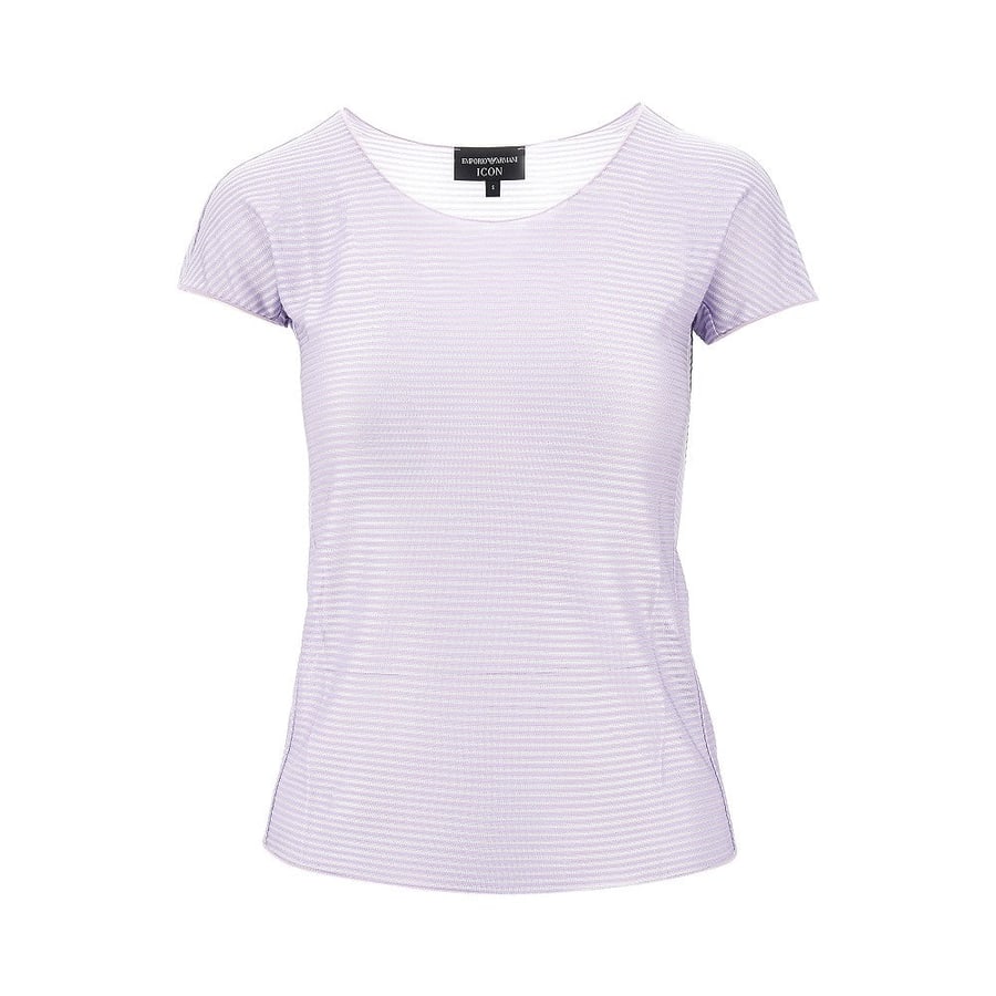 Emporio Armani T-shirt in jersey light a righe ICON