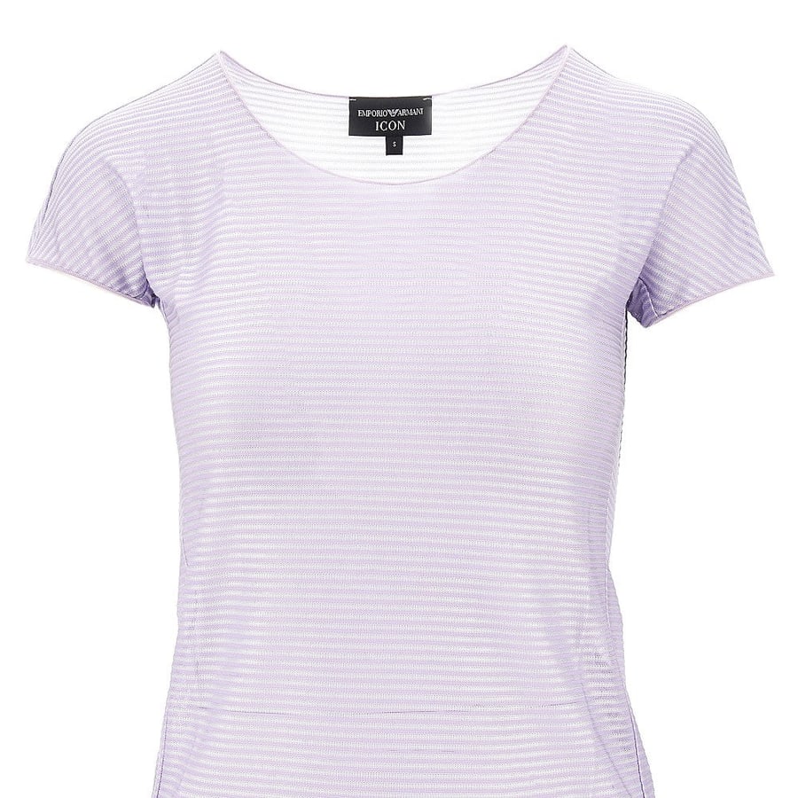 Emporio Armani T-shirt in jersey light a righe ICON, view 2