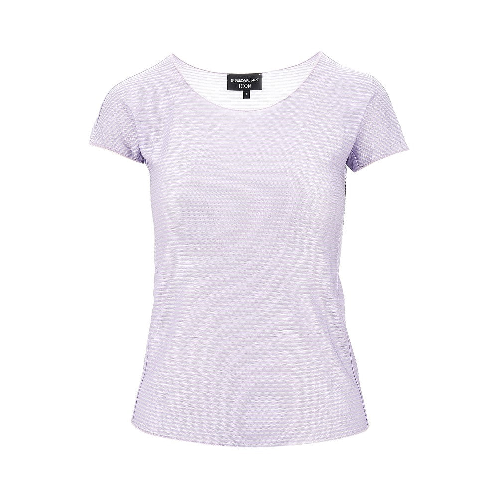 Emporio Armani T-shirt in jersey light a righe ICON