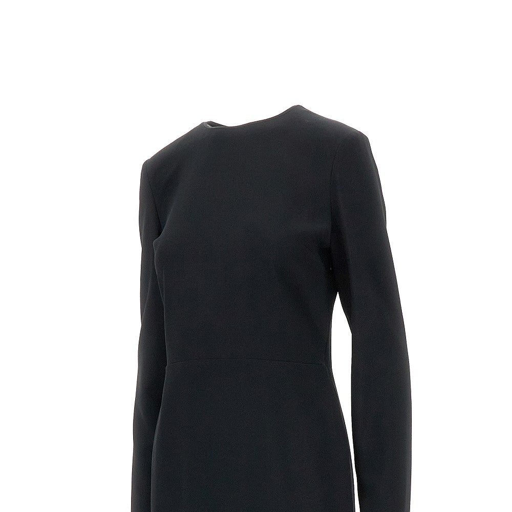 Gucci Maxi abito open-back in crepe, view 2