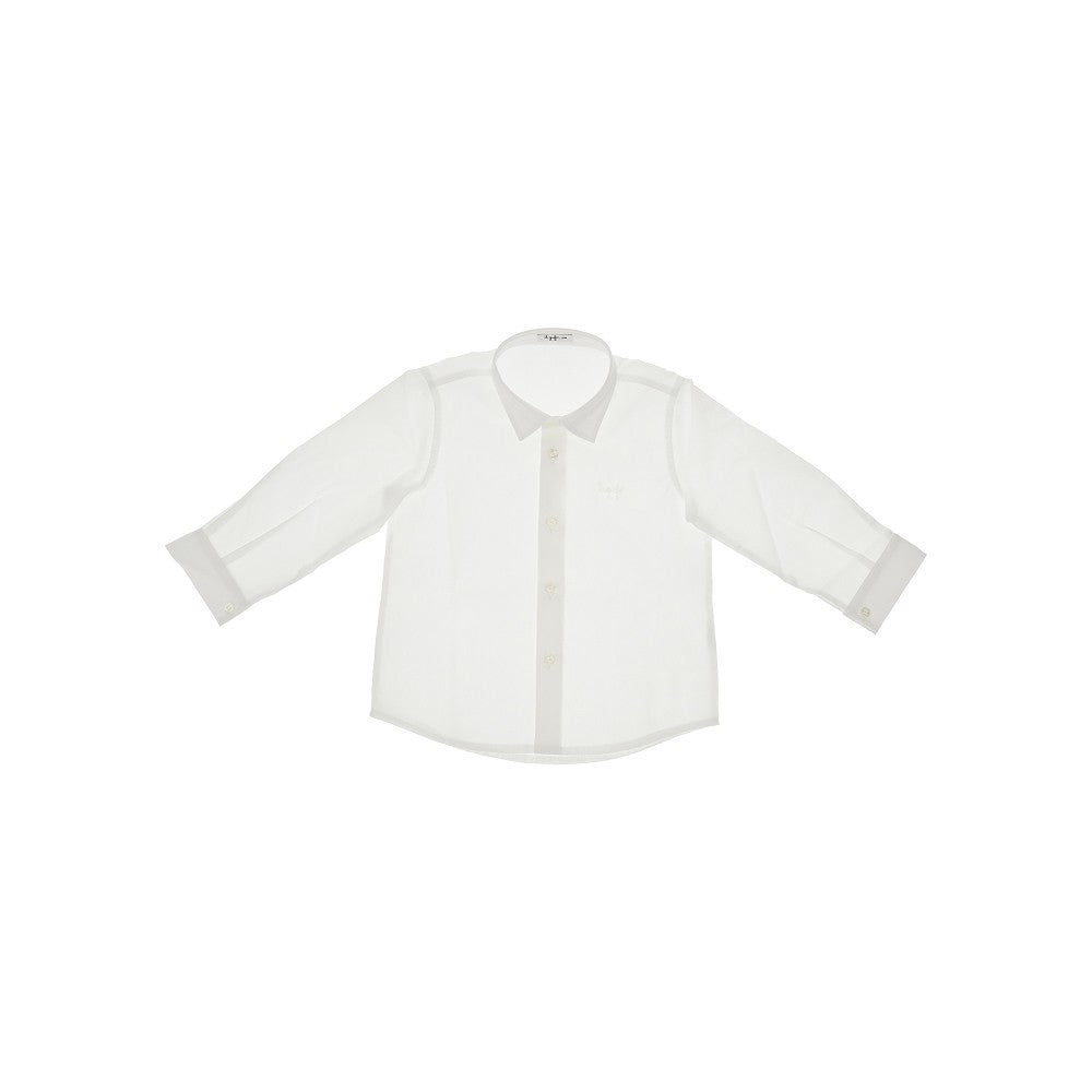IL GUFO Camicia in cotone stretch