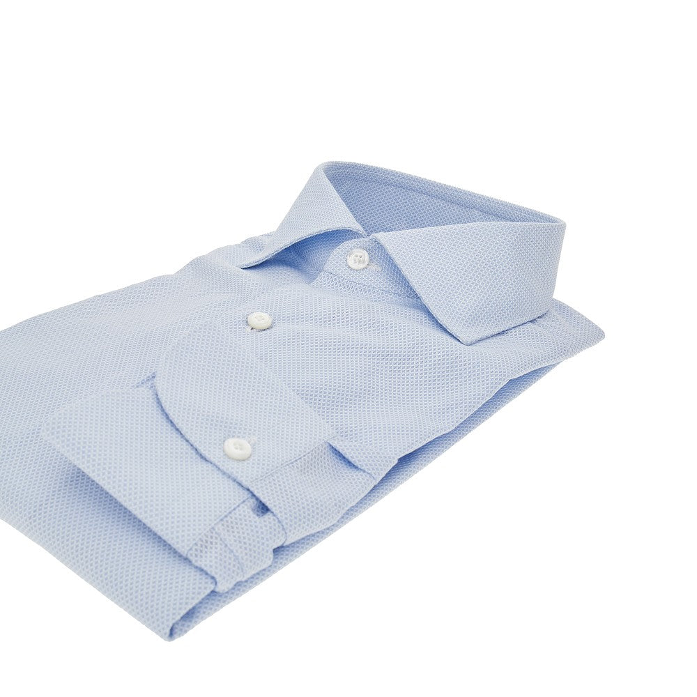 FINAMORE Camicia 'Milano' in cotone jacquard, view 2