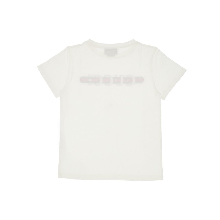 Gucci T-shirt con stampa logo Web, view 2