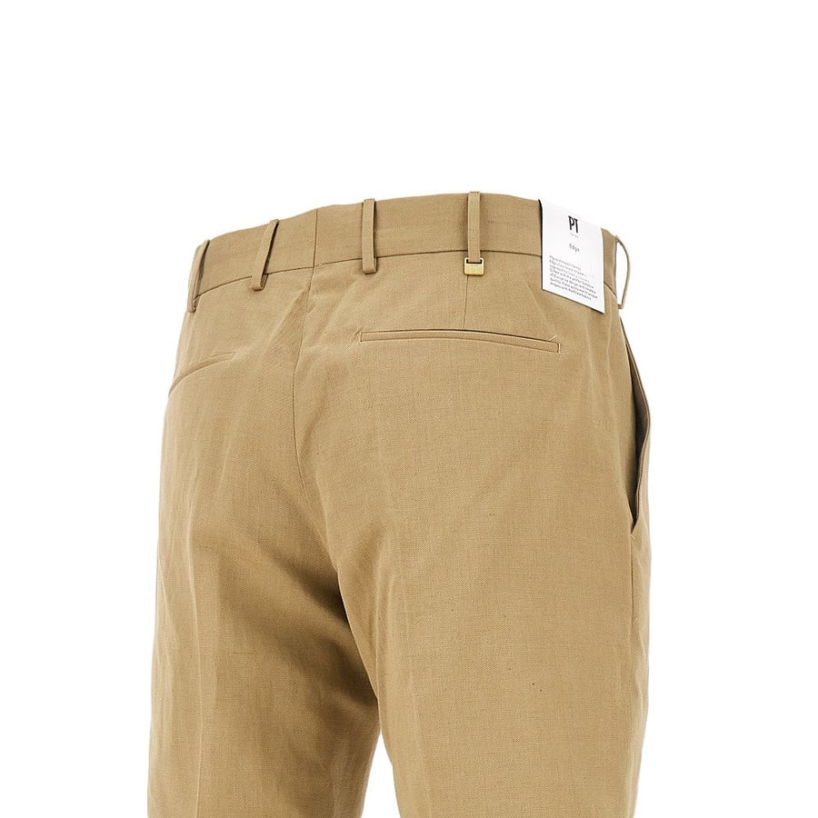 PT Torino Pantalone 'Edge' in cotone e lino, view 4