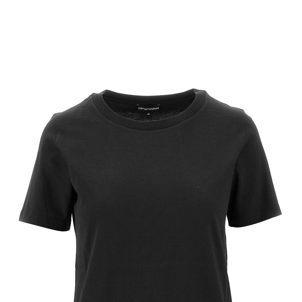 Emporio Armani T-shirt con logo ricamato, view 2