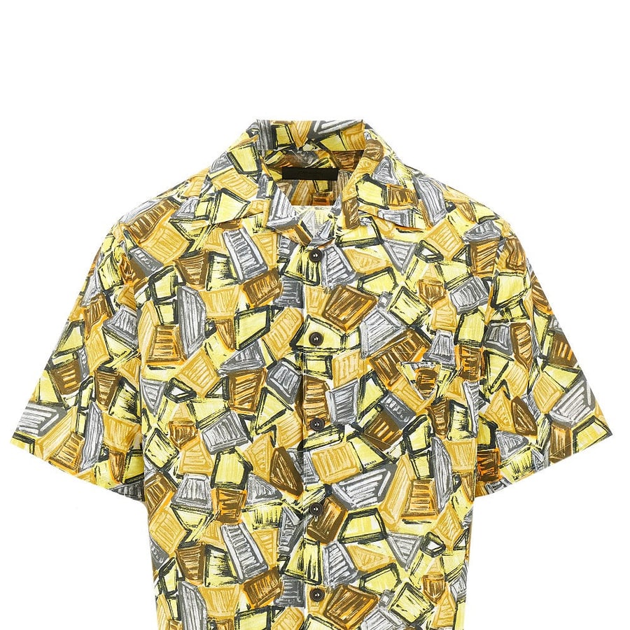 Prada Camicia in batista stampato, view 2