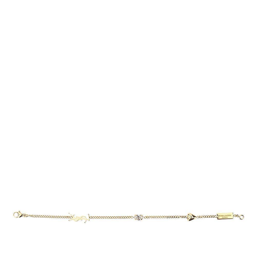 Saint Laurent Bracciale 'Cassandre' con charms