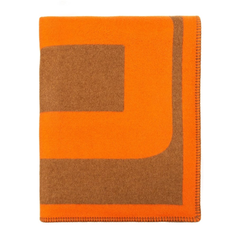 Etro Coperta arancione con logo